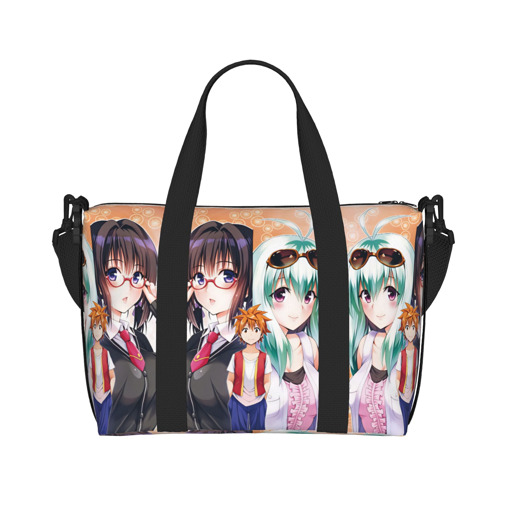 Women Bags Ru - حقيبة شاطئ كبيرة بتصميم أنمي مخصص