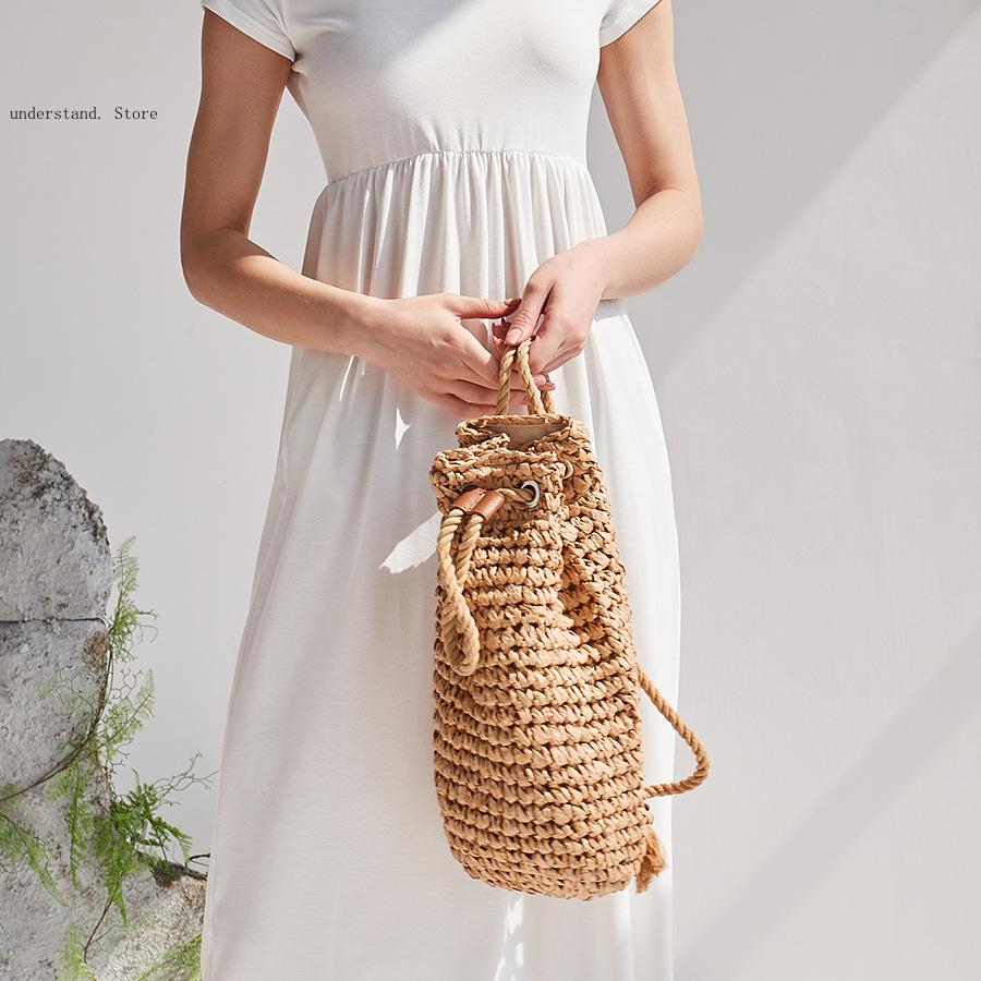 اليدوية الرباط حقائب كتف الشاط - مراجعة Women'S Raffia Bags وسعره