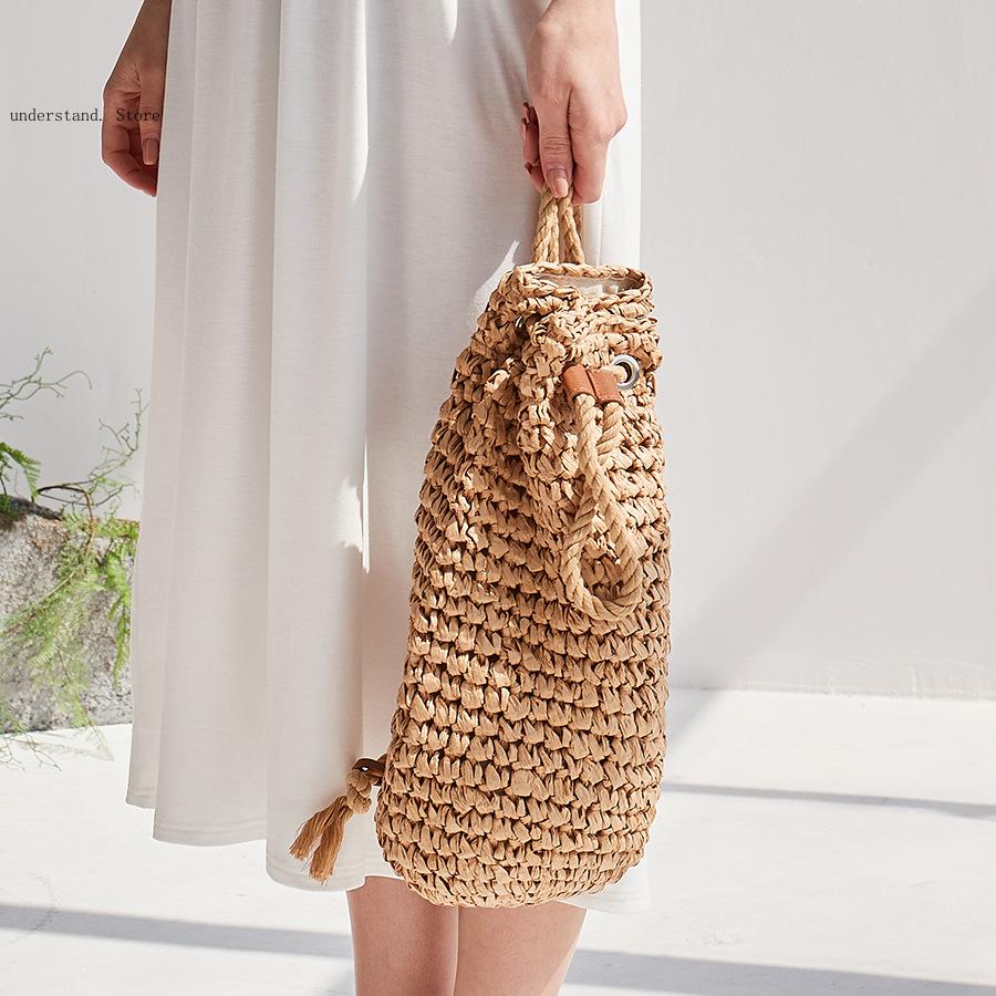 اليدوية الرباط حقائب كتف الشاط - مراجعة Women'S Raffia Bags وسعره
