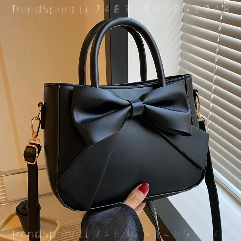 حقيبة يد أنيقة سوداء بفيونكة ل - مراجعة Women'S Bags Handbags وسعره