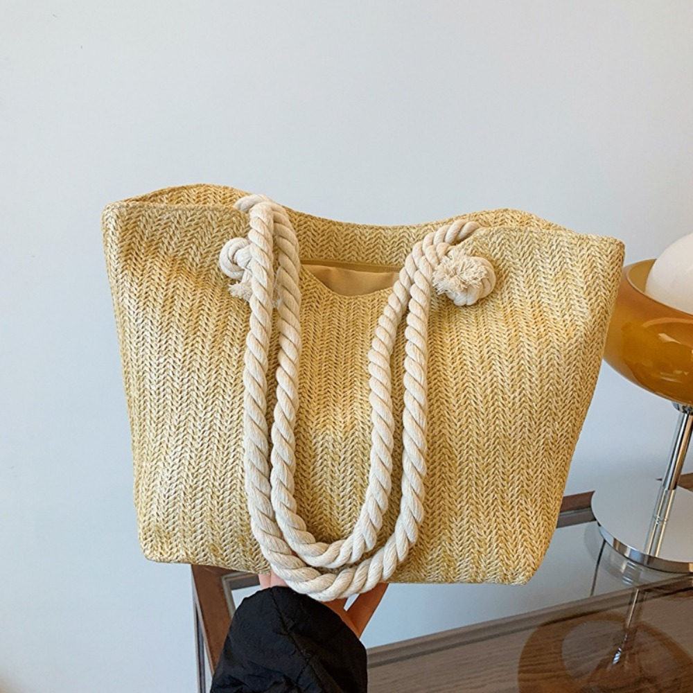 حقيبة شاطئ صيفية جديدة كبيرة ا - مراجعة Women'S Raffia Bags وسعره