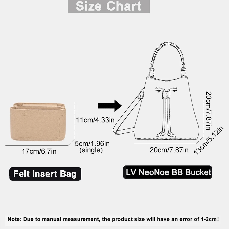 حقيبة منظم من اللباد لحقائب LV - مراجعة Women'S Bags Handbags وسعره