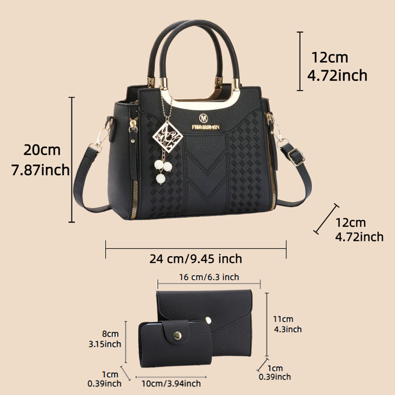 مجموعة حقائب يد من 3 قطع مصنوع - مراجعة Women'S Bags Handbags وسعره