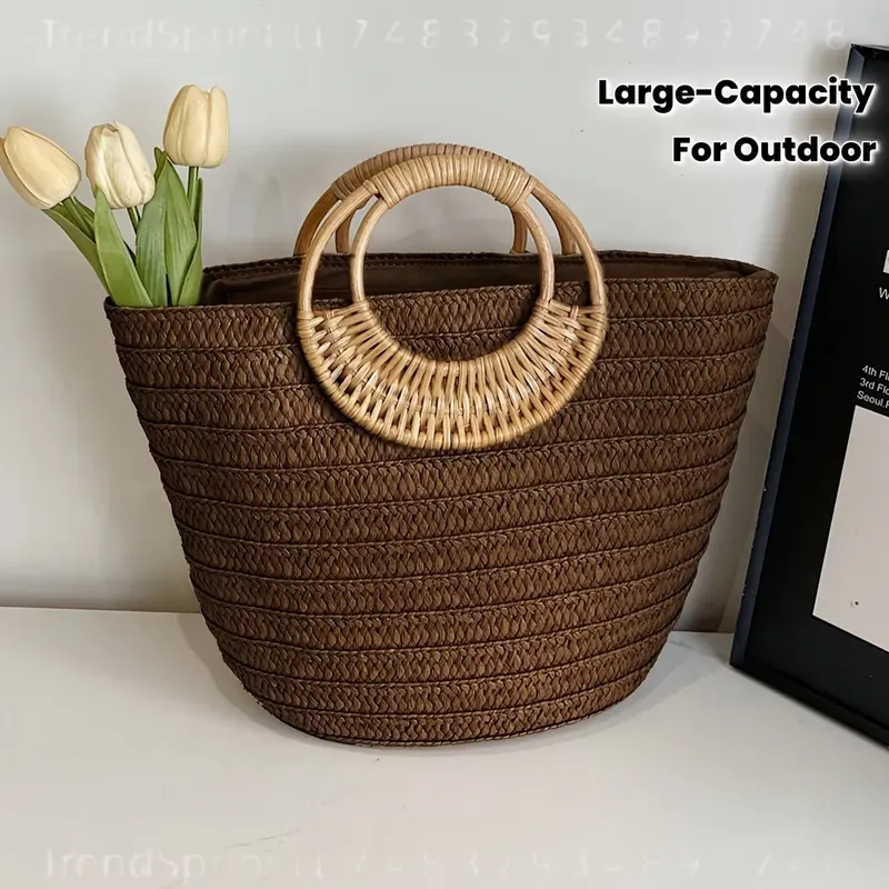 حقيبة يد نسائية صيفية منسوجة م - مراجعة Women'S Bags Handbags وسعره