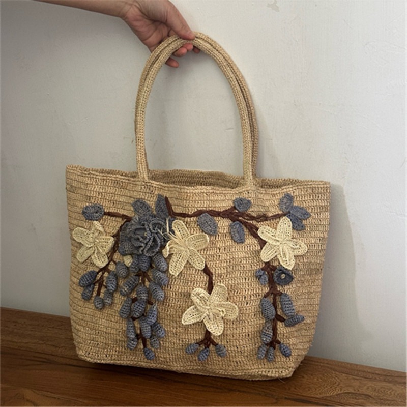حقيبة يد جديدة مصنوعة يدويًا م - مراجعة Women'S Raffia Bags وسعره