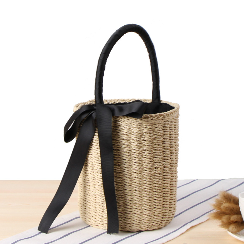 حقيبة يدوية مصنوعة من القش دلو - مراجعة Women'S Raffia Bags وسعره
